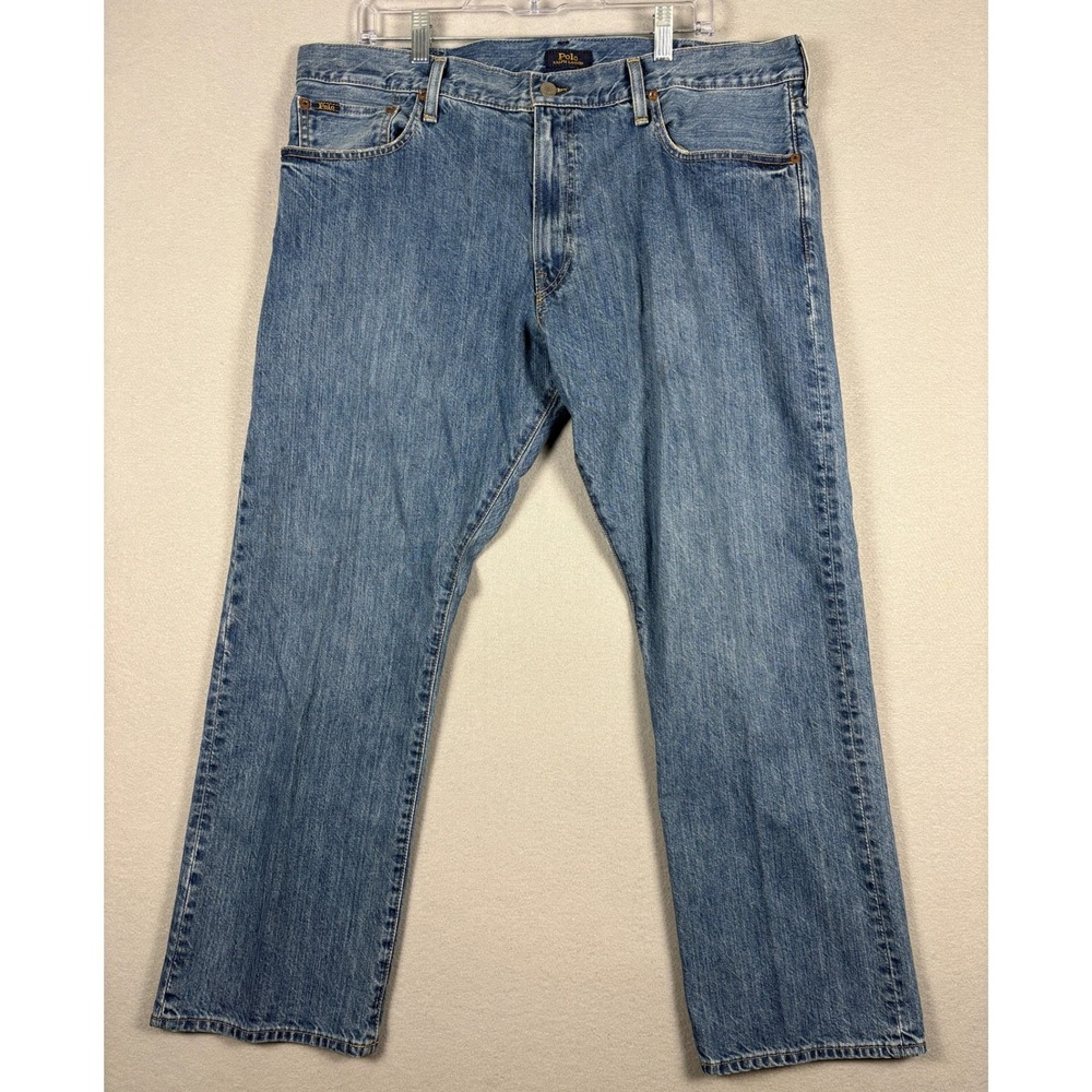 Polo Ralph Lauren Hampton Relaxed Straight Jeans 38x30 Blue Denim